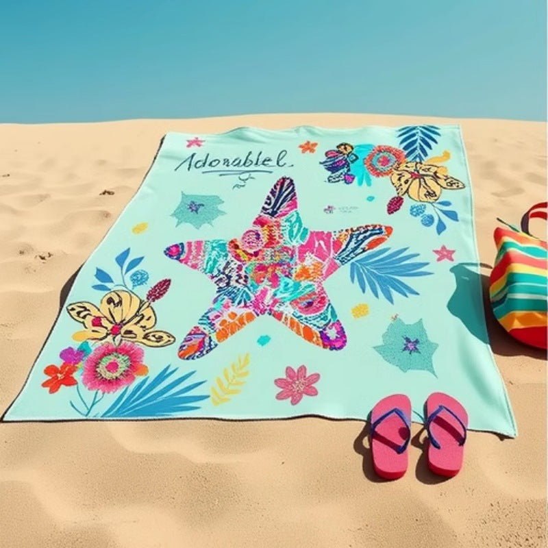 Toalla de playa de microfibra - Fibra superfina de secado rápido