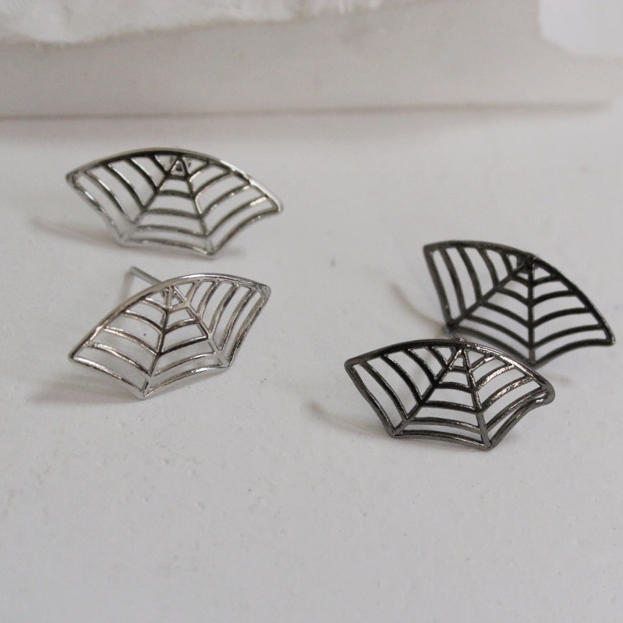 Women Fashion Creative Halloween Spider Web Earrings
