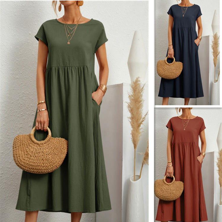 Summer Vintage Fashion Casual Women's Dress