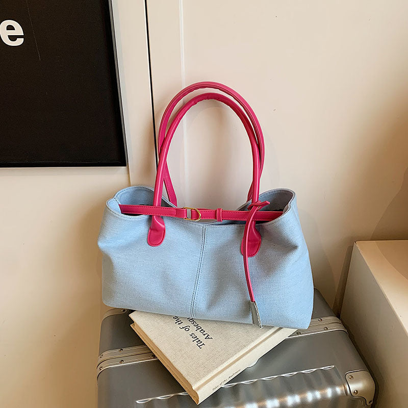 Bolso de mezclilla de gran capacidad de moda