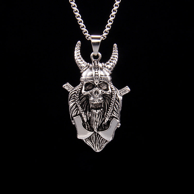 Collar unisex de Halloween con diseño de calavera y garra estilo punk hip hop