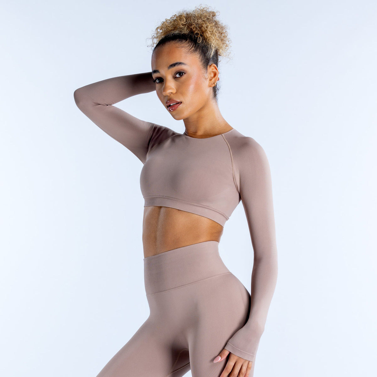 Women Fashion Sexy Solid Color Long Sleeve T-Shirt