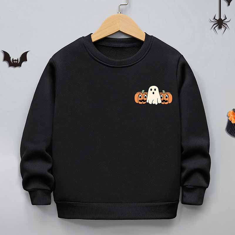 Kids Toddler Boys Girls Halloween Cartoon Fleece Sweatshirts