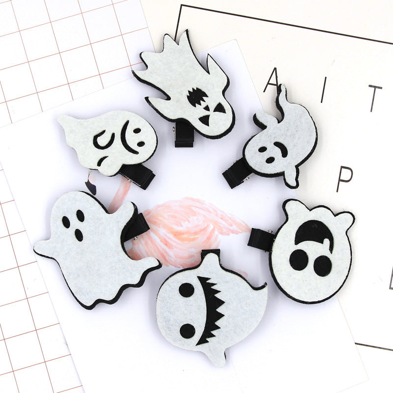 Accessoires pour cheveux en épingle à cheveux fantôme d'Halloween pour enfants