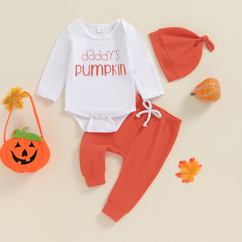 Conjunto de mameluco y pantalón de manga larga para bebé niño