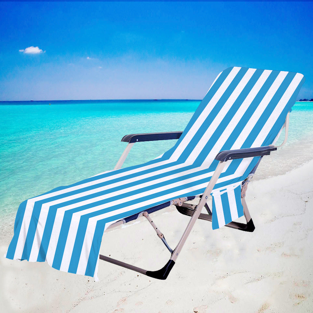 Toallas de playa geométricas con rayas informales de moda