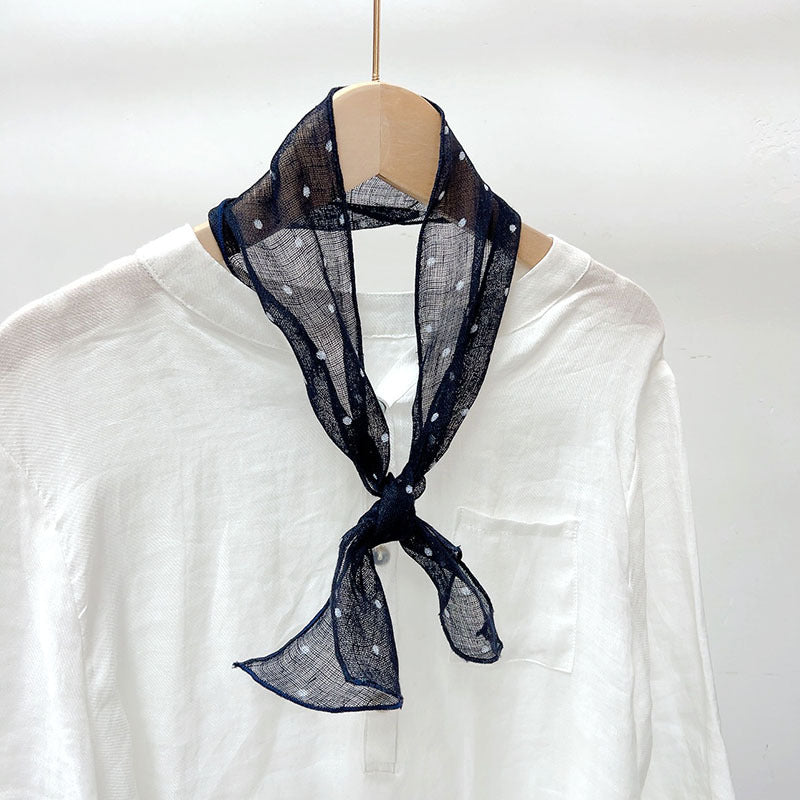 Spring And Summer Women Linen Small Long Scarf