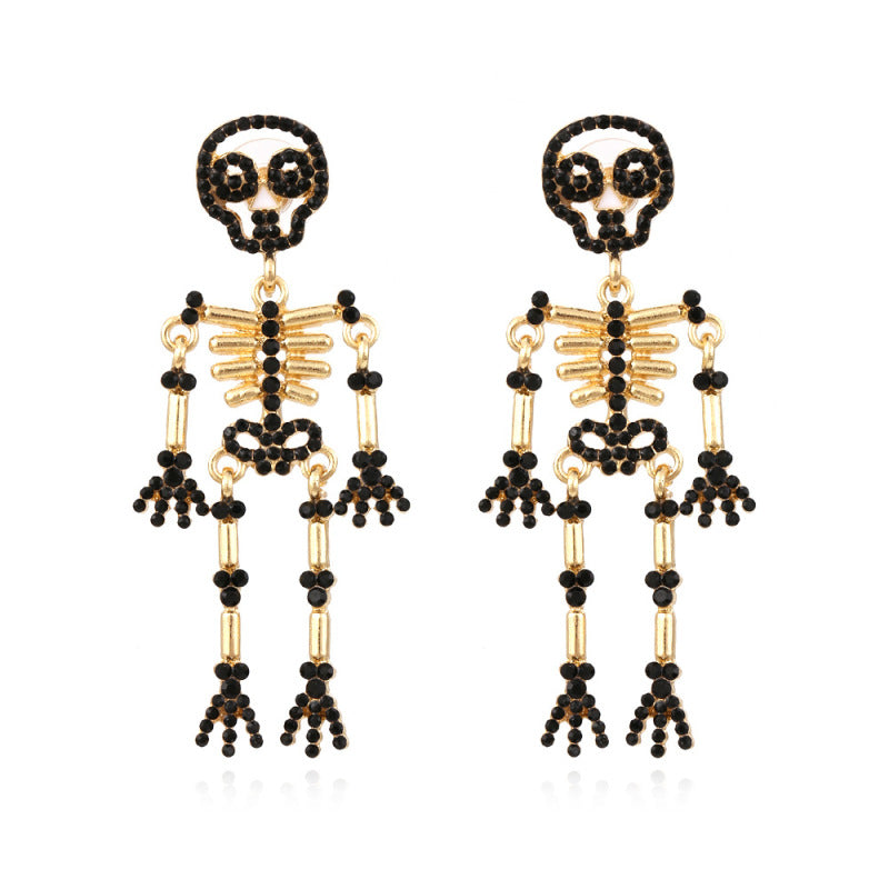 Women Fashion Exaggerated Halloween Alloy Earrings