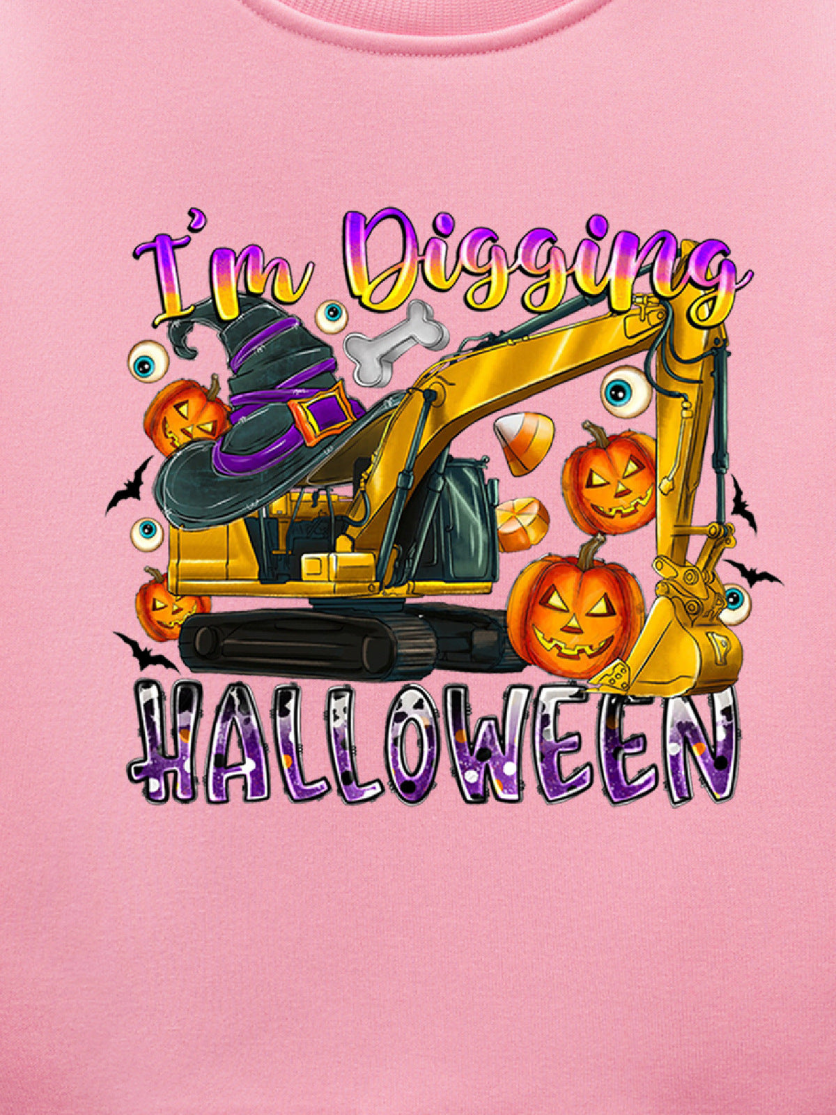 Kids Toddler Boys Girls Casual Halloween Cartoon Fleece Sweatshirts