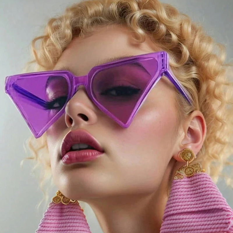 Personality Exaggerated Fashion Triangle Sunglasses
