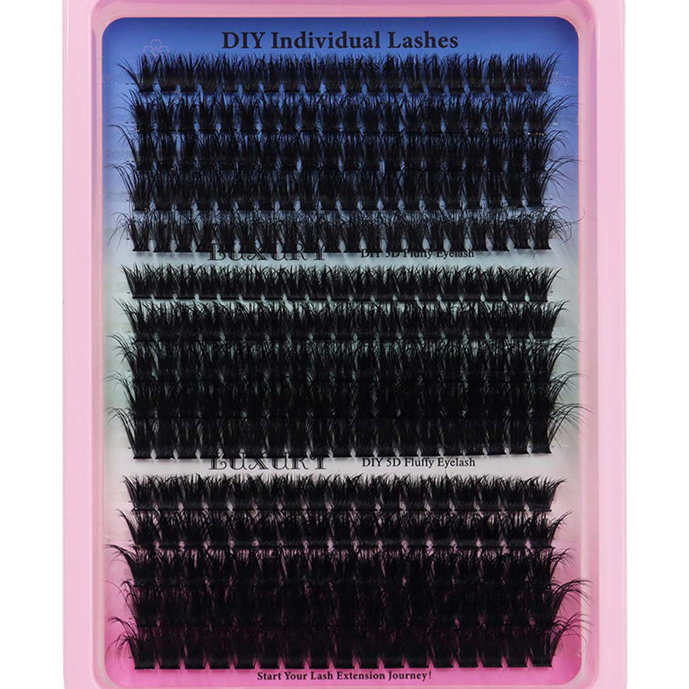 Faux cils épais et recourbés segmentés à la mode pour femmes