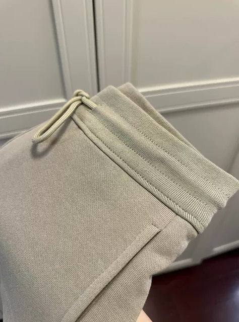 Short taille haute à cordon de serrage pour femme, couleur unie, tendance