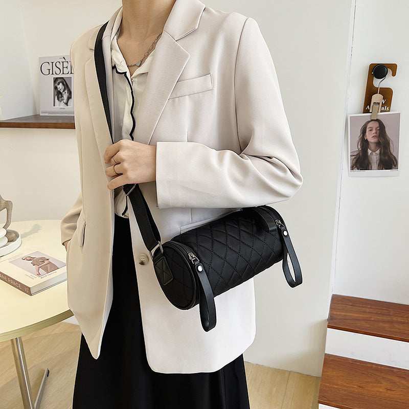 Bolso bandolera romboidal de color liso a la moda para mujer
