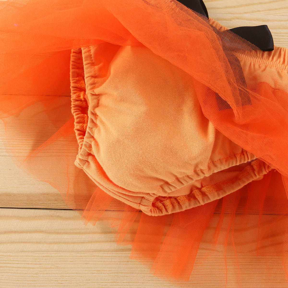 Conjunto de mameluco informal con letras de Halloween para niñas pequeñas