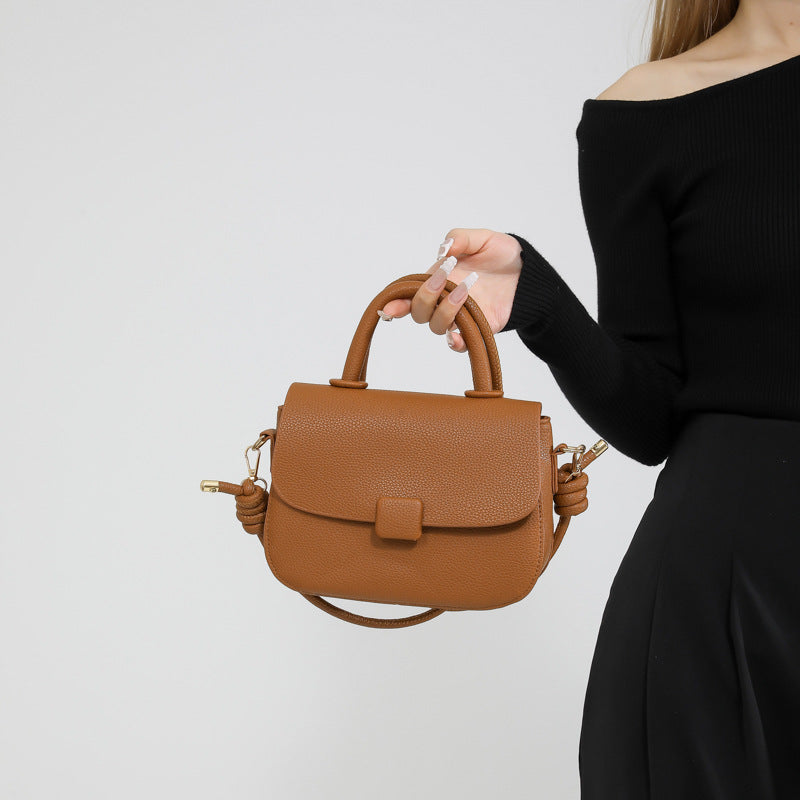 Sac à bandoulière décontracté de couleur unie pour femme