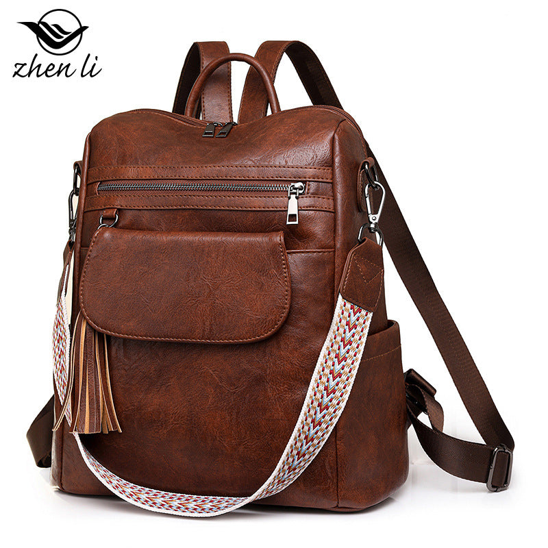 Women Large Capacity Retro Dual-Use Backpack