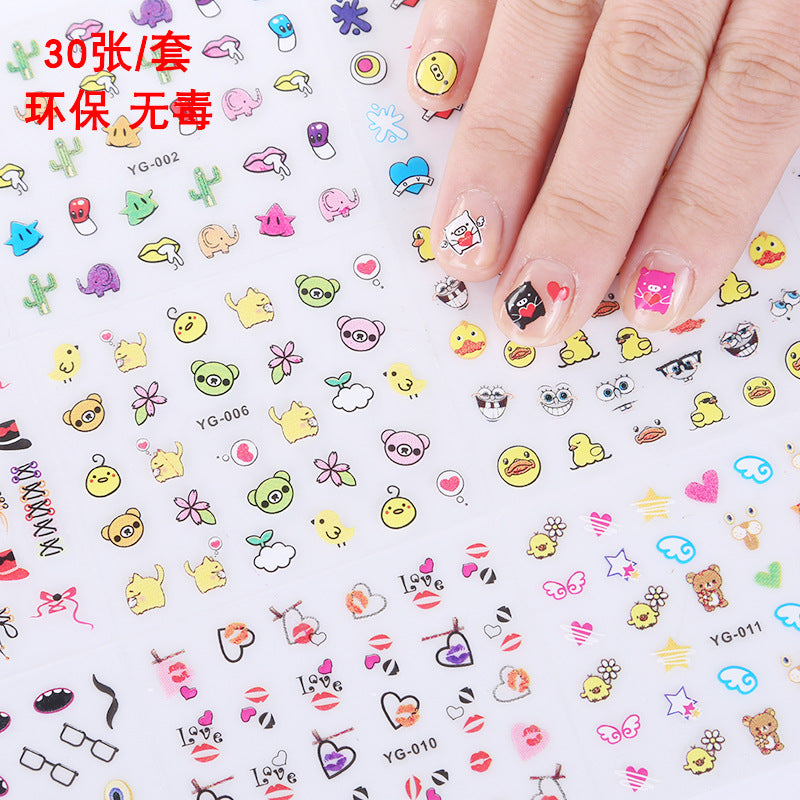 Halloween Cartoon 3D Waterproof Sequin Nail Art Sticker