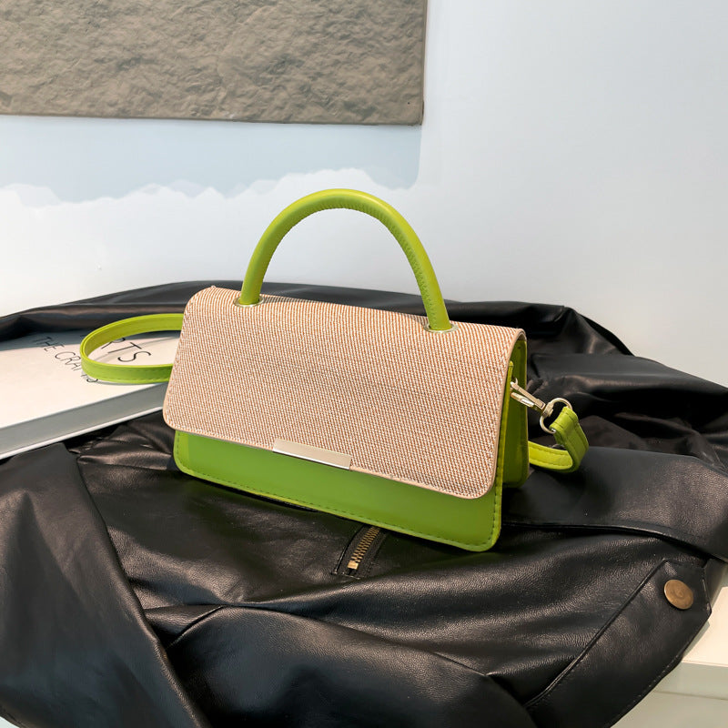 Bolso de mano con costuras abatibles de moda - Tendencia urbana