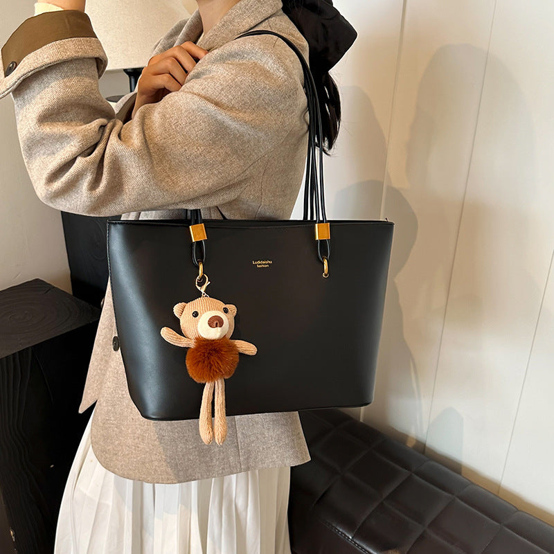 Soft Leather Women Large Capacity Vintage Tote Bag