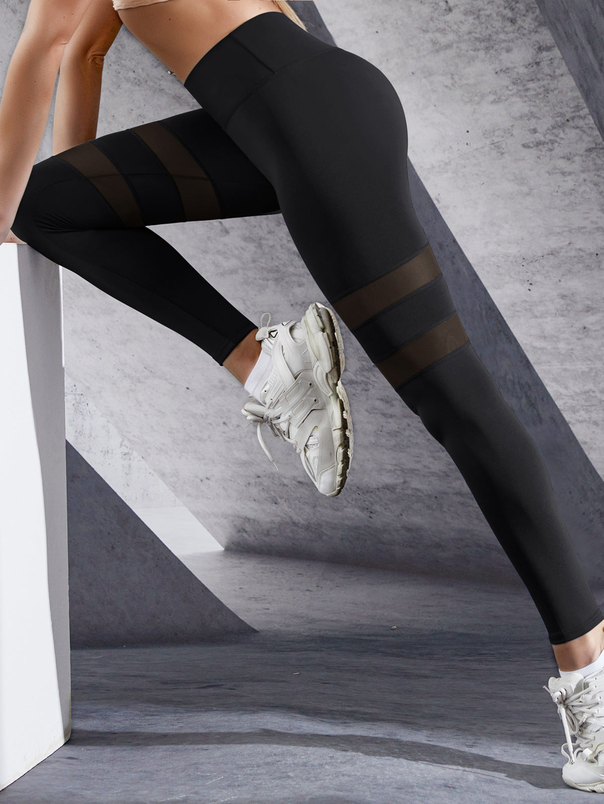 Leggings de sport en maille pour femmes, tendance, yoga