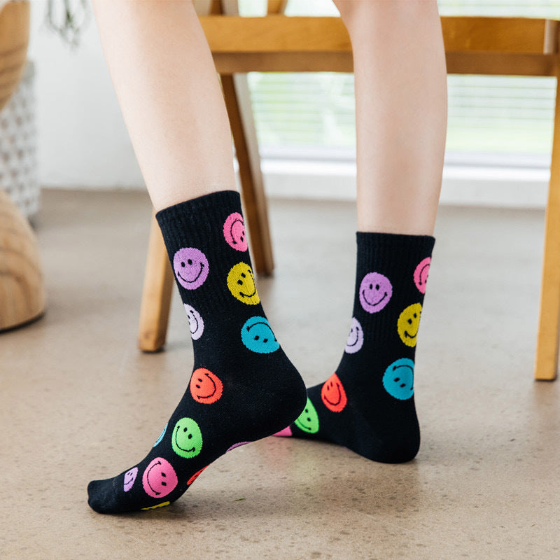 Calcetines de mujer con carita sonriente
