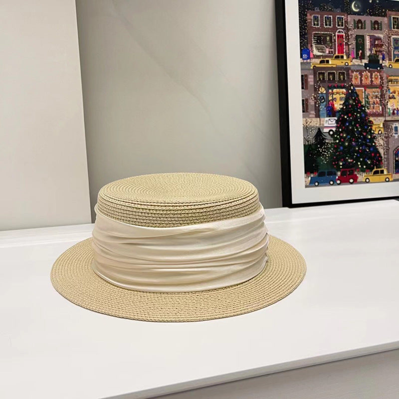 Women Fashion Casual Solid Color Straw Hat