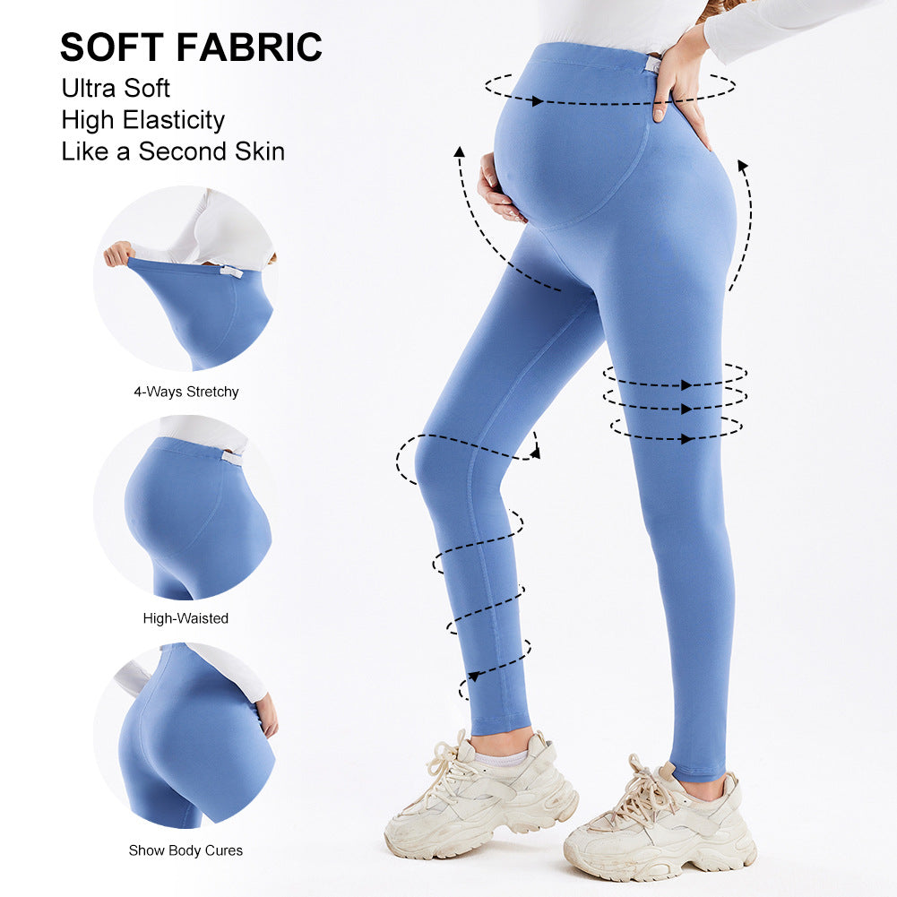 Pantalones deportivos de yoga de cintura alta para embarazadas