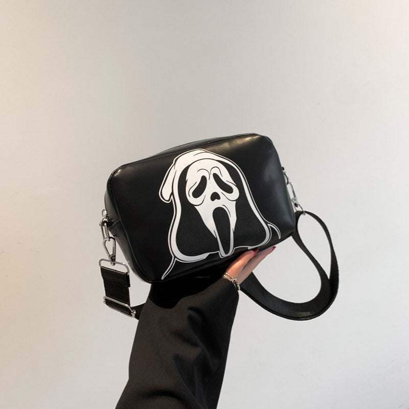 Bolso de hombro creativo y divertido con diseño de calavera para Halloween