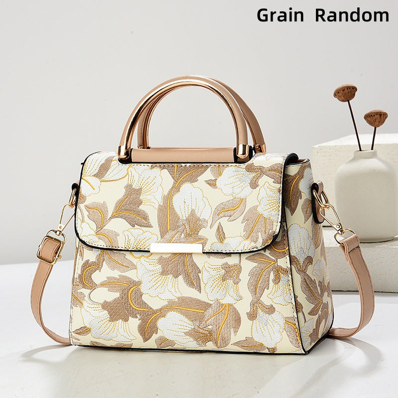 Sac à main imperméable à motif floral rétro pour femme