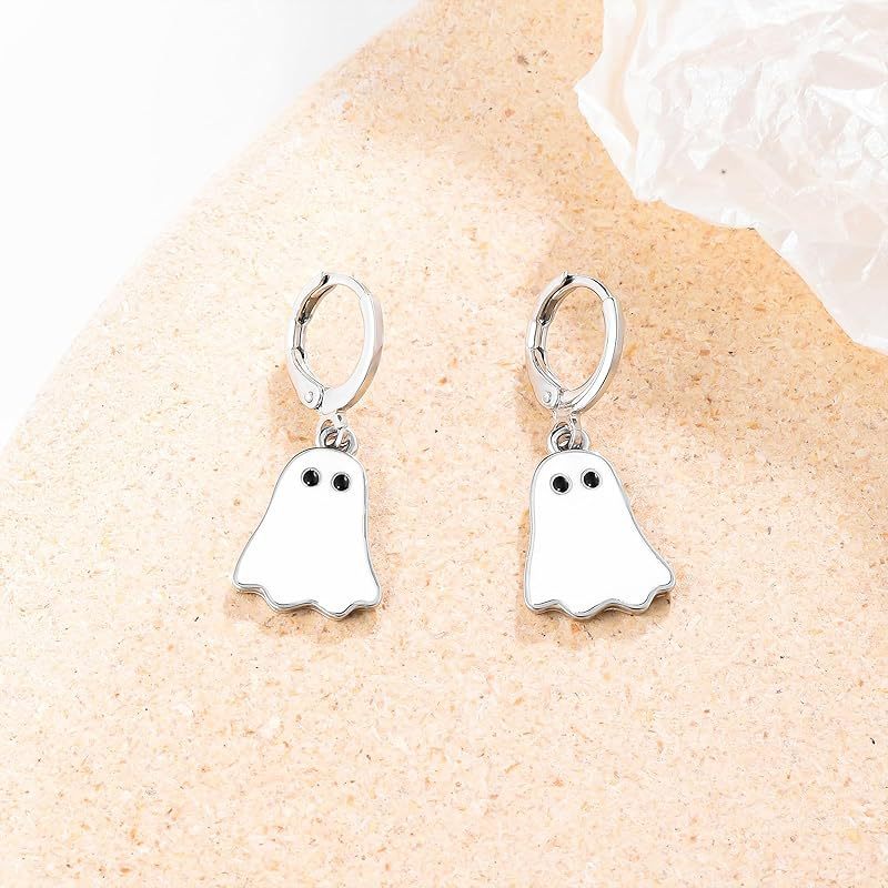 Women Fashion Cute Halloween Walking Ghost Earrings