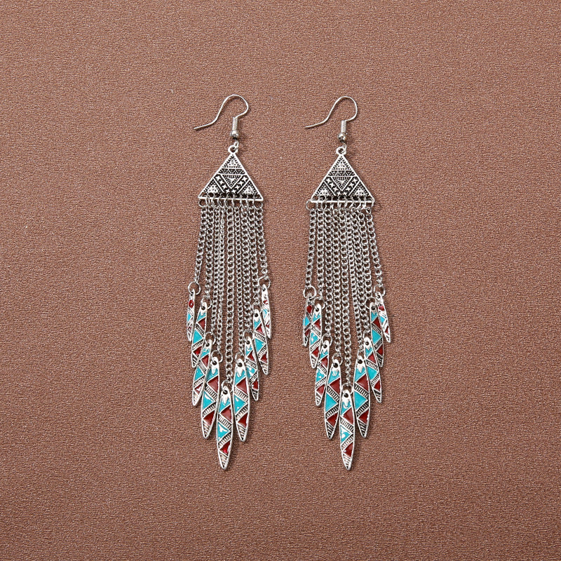 Bohemian Ethnic Style Retro Tassel Earrings