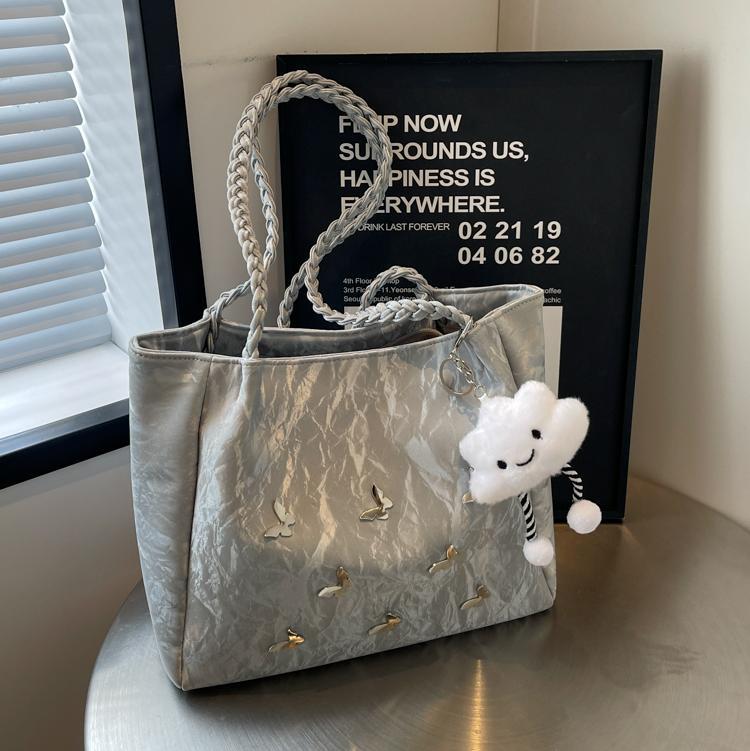 Women Fashion Solid Color Butterfly Tote Bag
