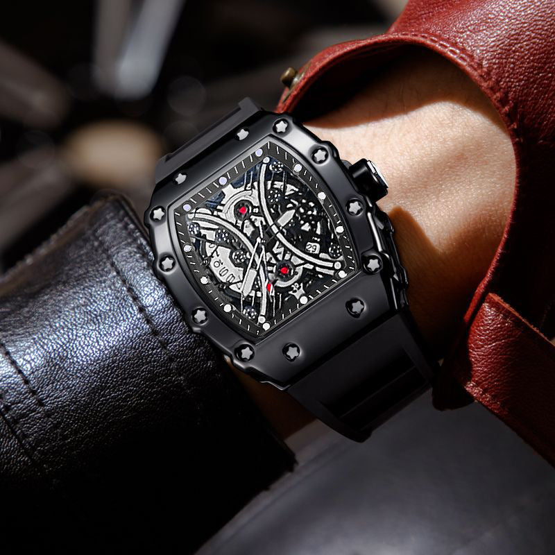 Casual Men’s Waterproof Quartz Watch with Luminous Dial