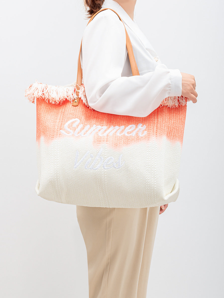 Sac fourre-tout brodé style bohème décontracté pour les fêtes