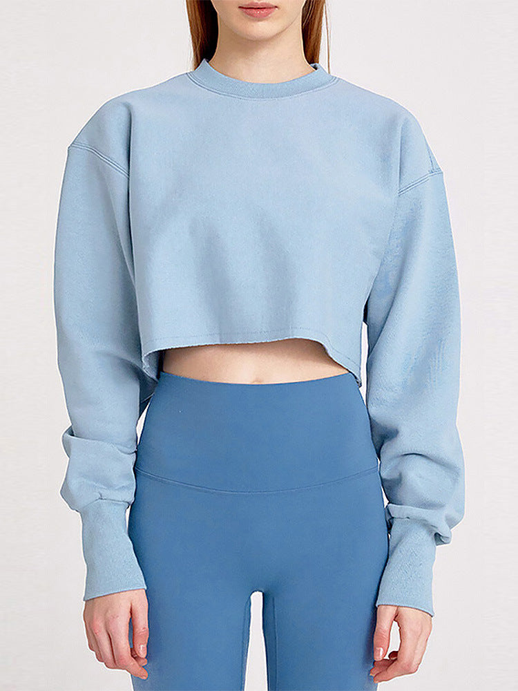 Sweat-shirt de yoga à manches longues pour femme