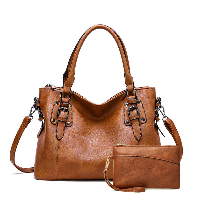 Fashion Women Vintage Simple Shoulder Tote Bag