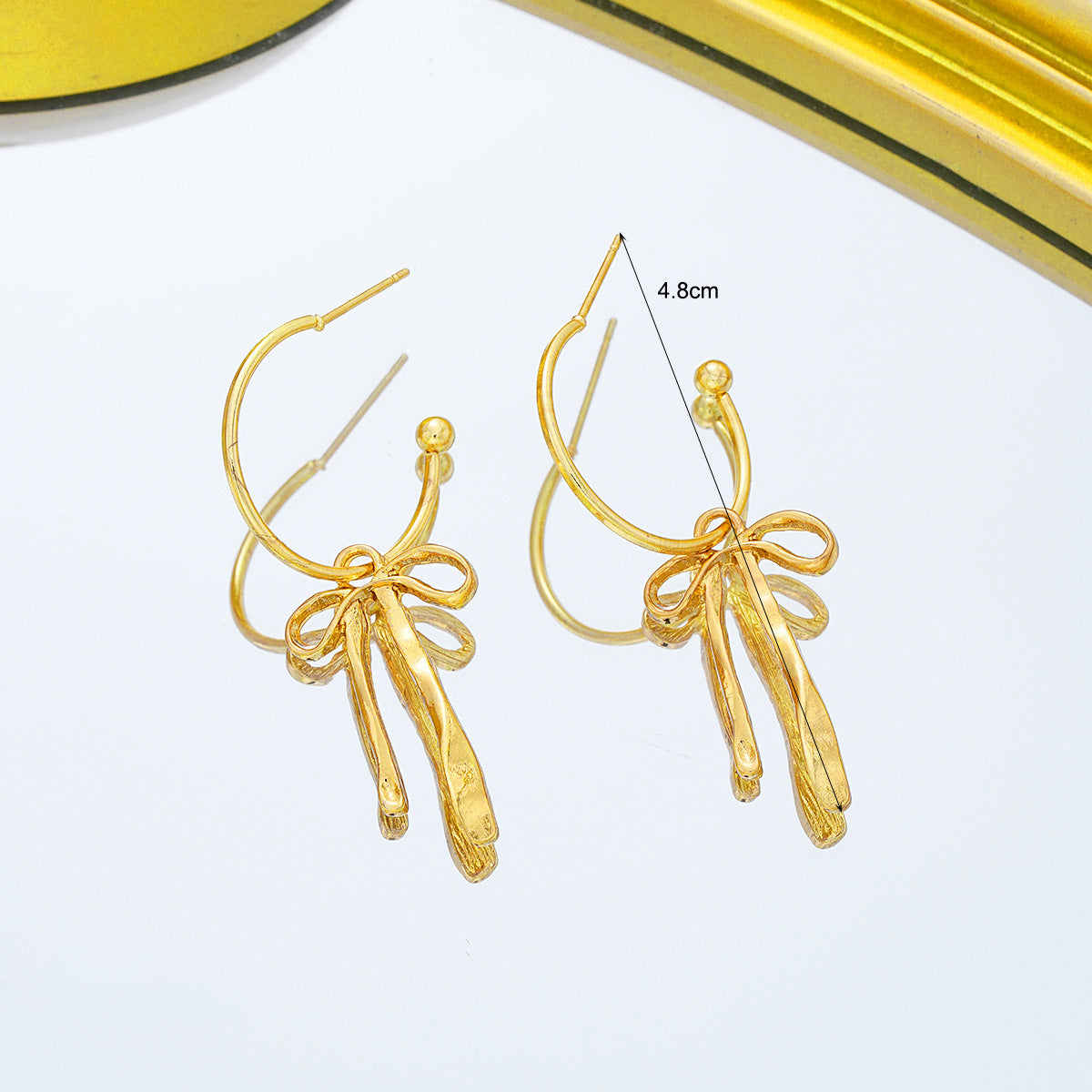 Women Fashion Simple Creative Bowknot Earrings