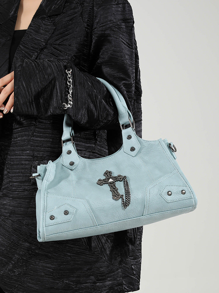 Bolso bandolera informal de color liso a la moda para mujer