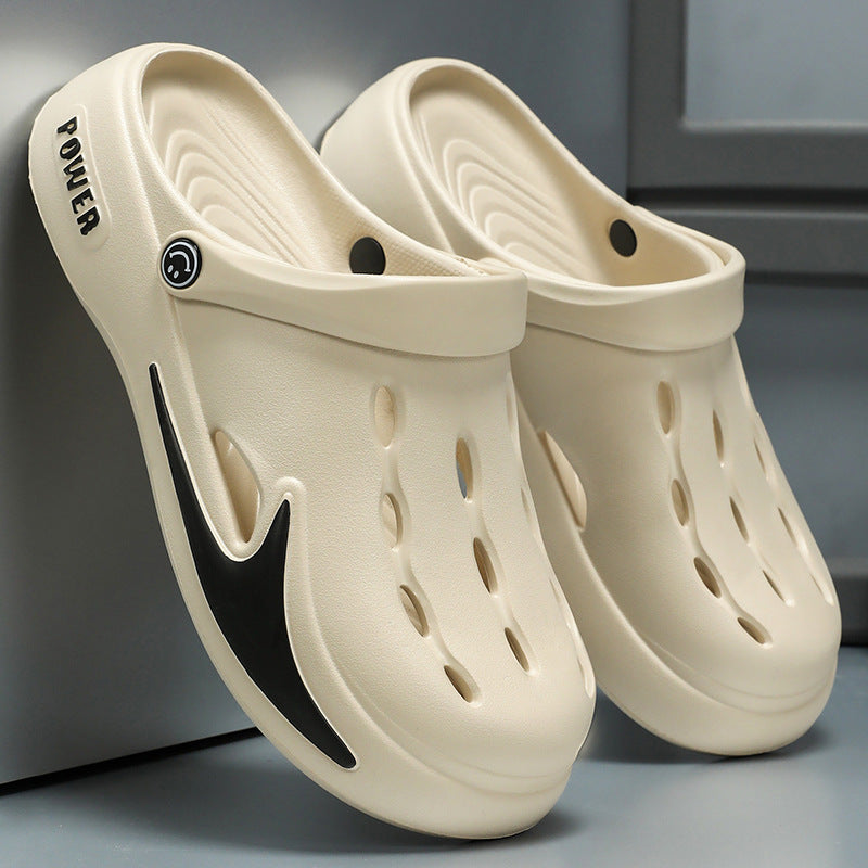 Zapatos casuales con suela gruesa y agujeros antideslizantes para mujer