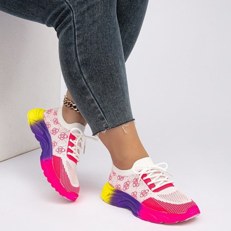 Women Casual Mesh Breathable Platform Sneakers