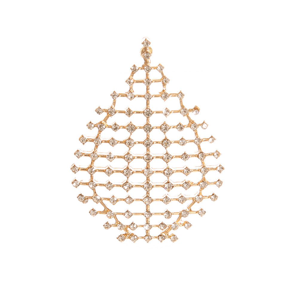 Boucles d'oreilles rétro exagérées en or avec strass et gouttes d'eau, bijoux élégants pour femmes