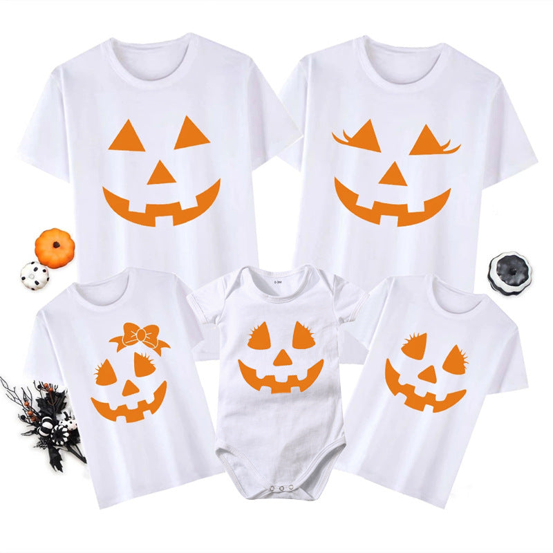 Camiseta de algodón para padres e hijos con cuento de hadas de Halloween