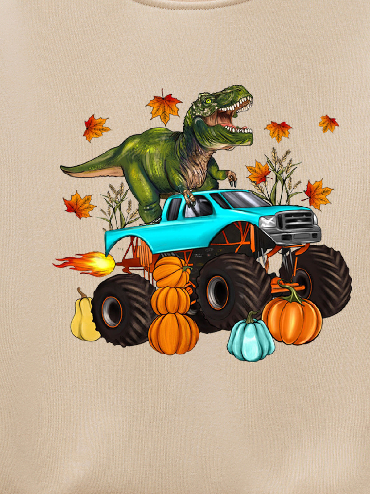 Kids Toddler Unisex Fleece Halloween Print Sweatshirts