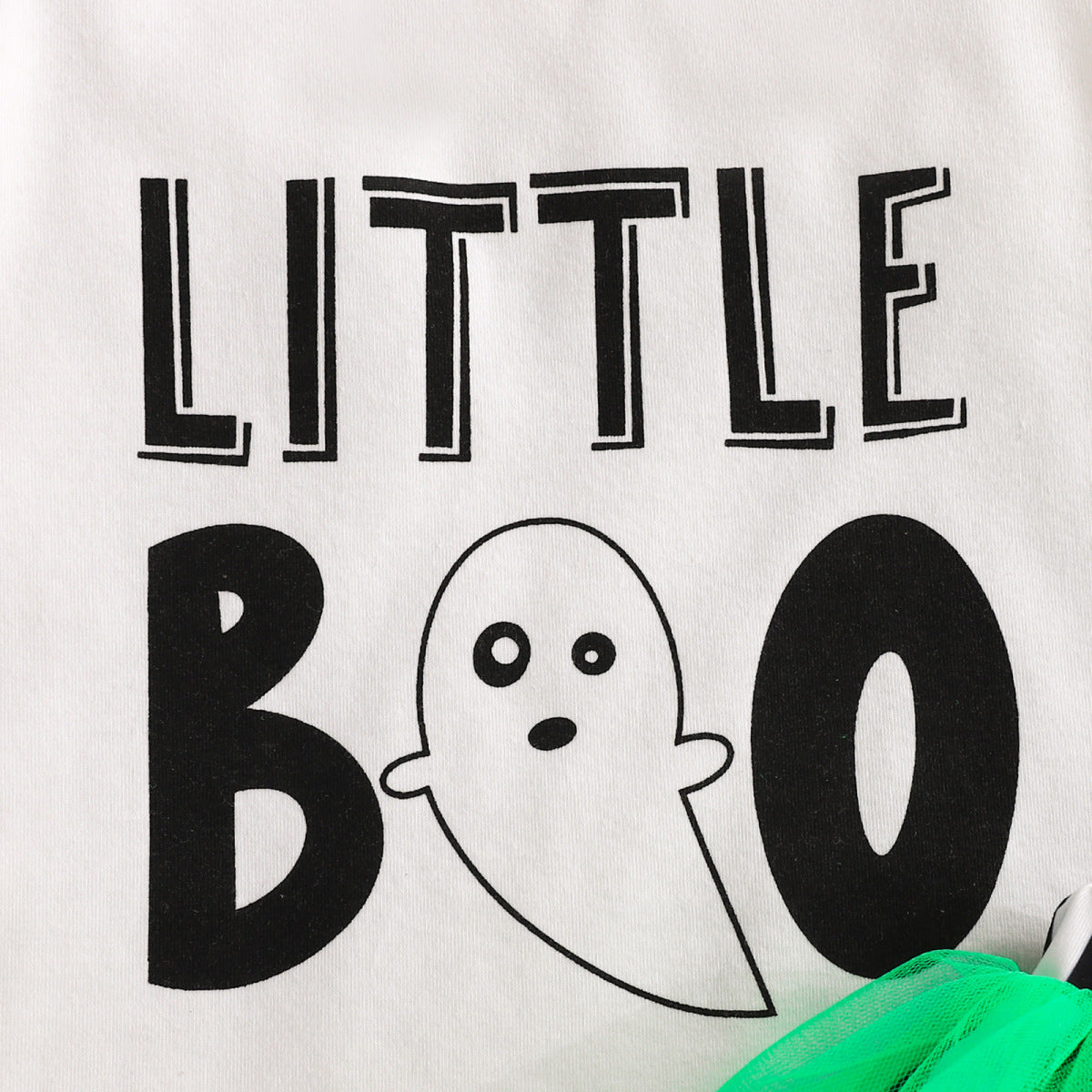 Tenue décontractée d'Halloween à imprimé lettres pour bébé fille