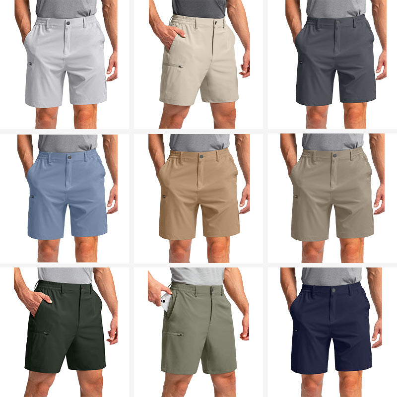Pantalones cortos casuales rectos y sueltos de verano para hombre