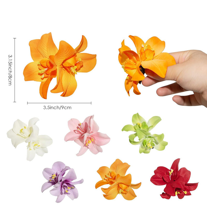 Accesorios florales para el cabello para vacaciones en la playa bohemias
