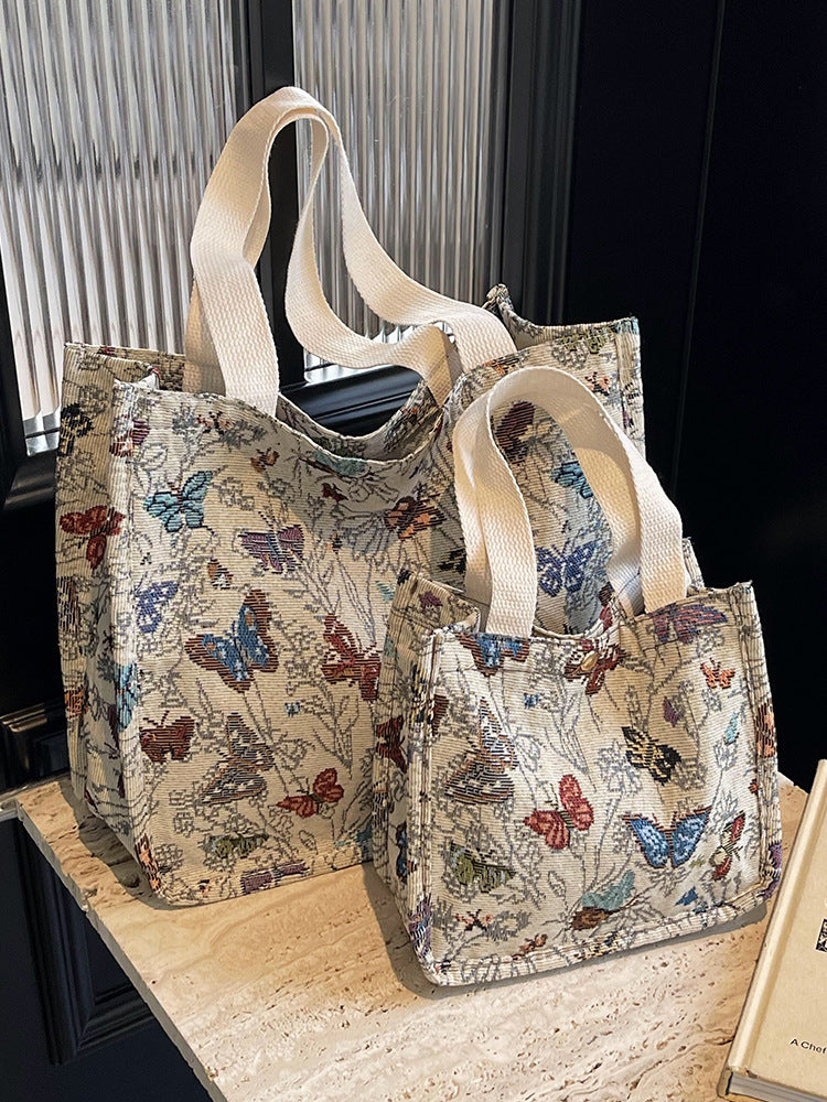 Sac fourre-tout décontracté en toile de grande capacité pour femme, idéal pour les affaires