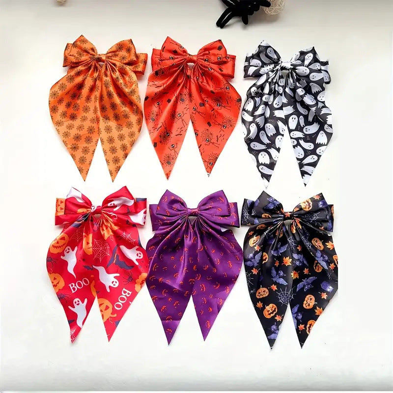 Halloween Ghost Spider Strap Spring Hairpin