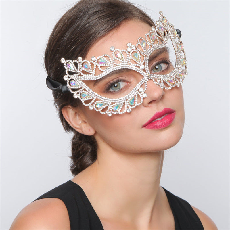 Masquerade Women Sexy Rhinestone Half-Face Mask
