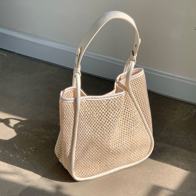 Vacation Casual Large Capacity Woven Straw Tote Bag